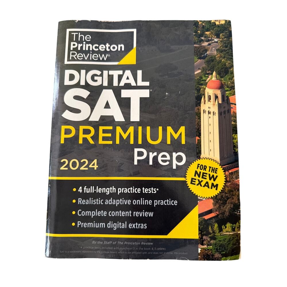 SAT Prep Book 2024 The Princeton Review 4 Full Length Tests
